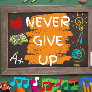 Never Give Up | Lyric Video + Music